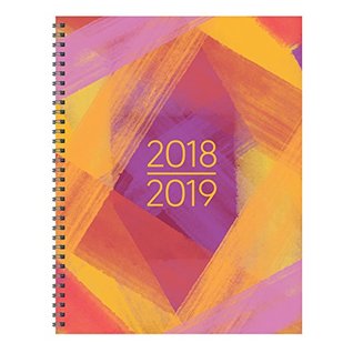 Full Download Painted Colors Large Weekly Monthly 2019 Planner: July 2018 - June 2019 (Academic Year) -  | ePub