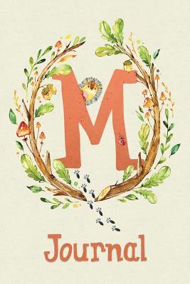 Read Online Cute Woodland Critter Journal with Initial: Cute Woodland Hedgehog Journal Initial 'm' - Purple Calico Press | ePub