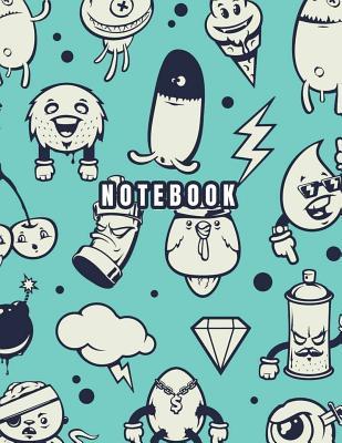 Read Online Notebook: Cute Monster Cover (8.5 X 11) Inches 110 Pages, Blank Unlined Paper for Sketching, Drawing, Whiting, Journaling & Doodling - Char story file in ePub