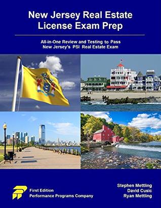Full Download New Jersey Real Estate License Exam Prep: All-in-One Review and Testing to Pass New Jersey's PSI Real Estate Exam - Stephen Mettling file in PDF