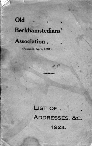 Read Old Berkhamstedians' Association. (Founded April, 1891). List of Addresses, &c, 1924 - Old Berkhamstedians' Association file in ePub