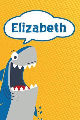 Read Online Elizabeth: Personalized Shark Isometric Dot Paper Notebook for Kids 120 Pages 6x9 -  file in ePub