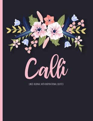 Read Calli: Personalized Black XL Journal with Gold Lettering, Girl Names/Initials 8.5x11, Journal Notebook with 110 Inspirational Quotes, Journals to Write in for Women - Panda Studio file in ePub
