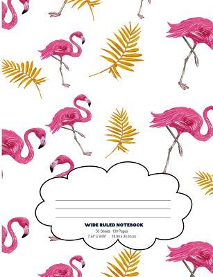 Read Online Pink Flamingo: Cute Bird Flock Wide Ruled Composition Note Book - Jen Sterling | PDF