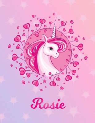 Read Online Rosie: Unicorn Sheet Music Note Manuscript Notebook Paper Magical Horse Personalized Letter R Initial Custom First Name Cover Musician Composer Instrument Composition Book 12 Staves a Page Staff Line Notepad Notation Guide Compose Write Songs - Unicornmusic Publications file in PDF