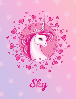 Download Sky: Unicorn Sheet Music Note Manuscript Notebook Paper Magical Horse Personalized Letter S Initial Custom First Name Cover Musician Composer Instrument Composition Book 12 Staves a Page Staff Line Notepad Notation Guide Compose Write Songs - Unicornmusic Publications | ePub